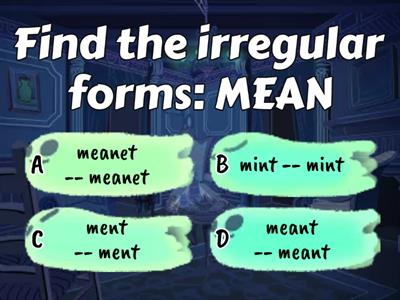 Irregular Verbs - Belt 4 ("T" endings 2)