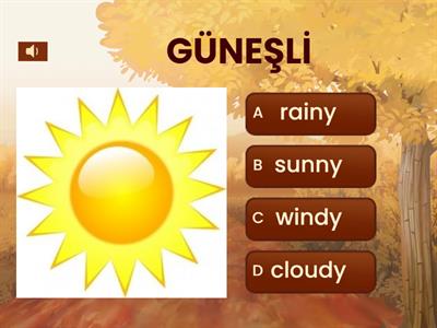 6. SINIF İNGİLİZCE DERSİ 4. ÜNİTE WEATHER AND EMOTIONS