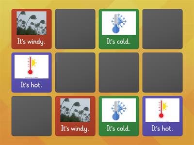 Weather memory game