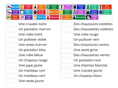 Clothing and colours in French