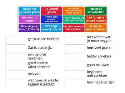nederlands naar perfectie: uitdrukkingen met 'woord'