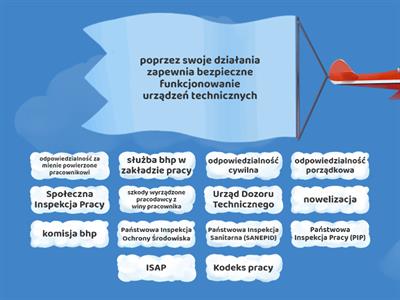 REGULACJE PRAWNE W ZAKRESIE BHP - sprawdzian