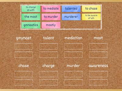 revision for 5th test - word families (part 1)