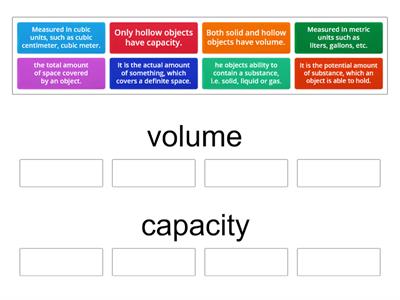 volume and capacity