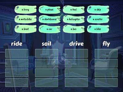 lekcja 1 drive/ride/sail/fly MATCH  