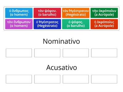 Casos - declinação grego