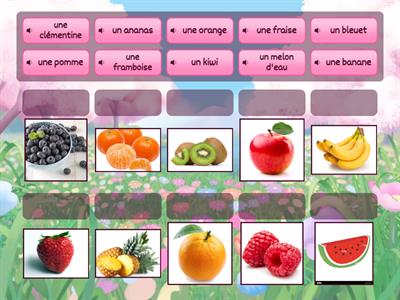 Le vocabulaire des fruits 1