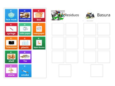 Diferencia y separa los residuos de la basura