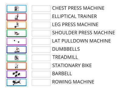 Gym Equipment - Matching