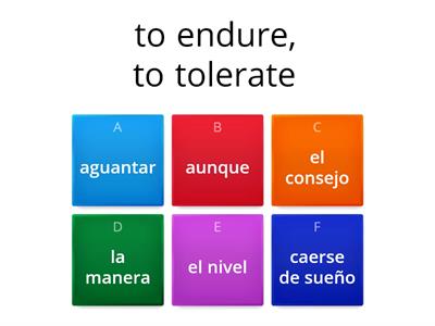 Realidades 3, Vocabulario del capitulo 3 - Parte # 3