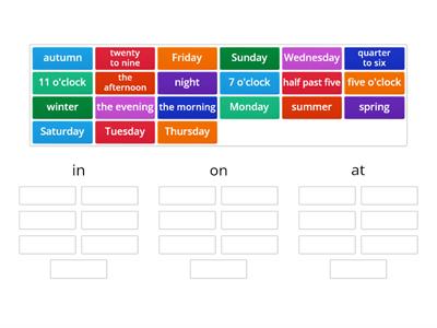 Preposition of time