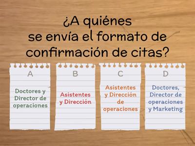 Actividad - Confirmación con doctores