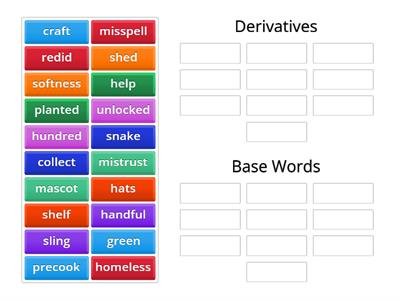 Base Word or Derivative?