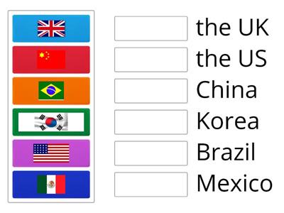 Countries with their flags by Teacher Geetha SJKT Karak