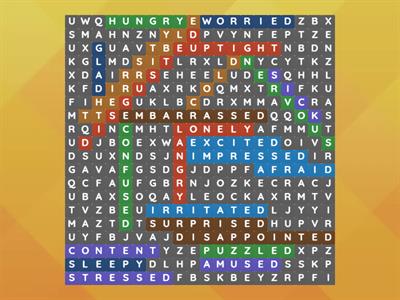 Feelings Word Search