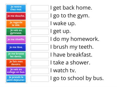 Y8 Fr-Daily Routine - Activities 