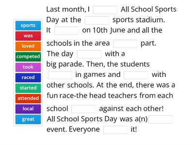 All School Sports Day by Marina Novak (RO2,2f)