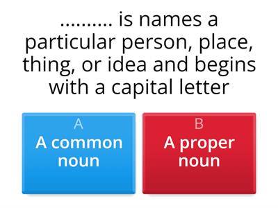 proper and common noun ..