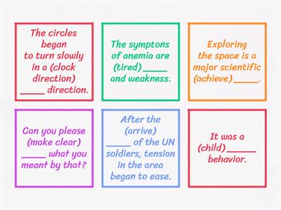 Suffixes 