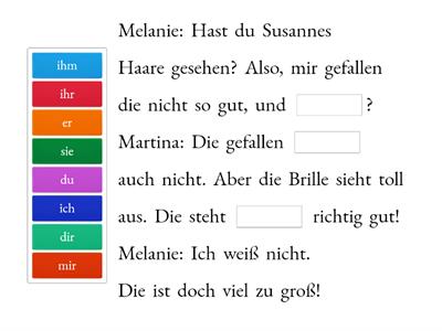 Kap 11 | Verben mit Dativpronomen