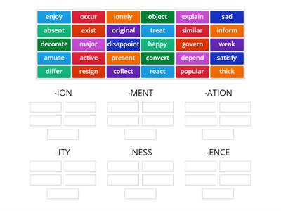 Word formation nouns FCE 