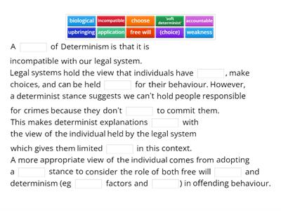 PEEL - Determinist View of the Individual