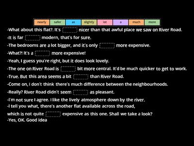 RMB1+ 1B Grammar 1 Modifying comparisons