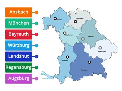 Regierungsbezirke Bayern