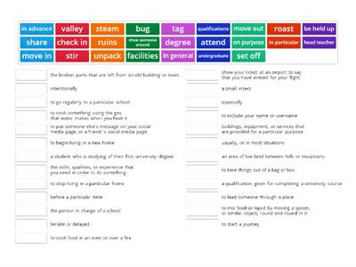 Cambridge B1 11-15 (vocabulary)