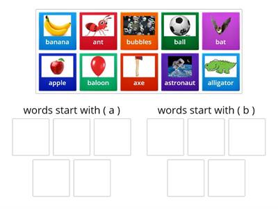 Words with sounds ( a , b )