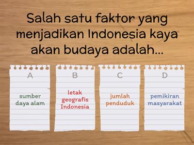 Kekayaan Budaya Indonesia Kelas 4