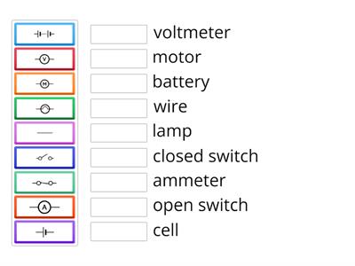 LSC Science Physics--Circuit symbols matching activity