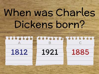 video comprehension quiz - Project 4 - OUP - Charles Dickens