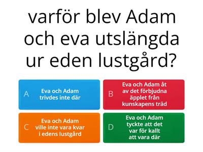 quiz om adam och eva