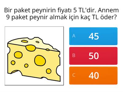 Çarpma İşlemi Gerektiren Problemler