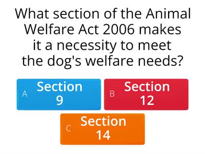 Code of Welfare Practice for Dogs