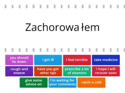 Email 8 - Zdrowie (1) - e-mail about an illness