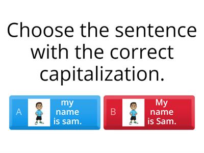 Capitalization and Punctuation Review