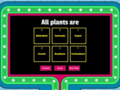 The Plant Kingdom Gameshow quiz