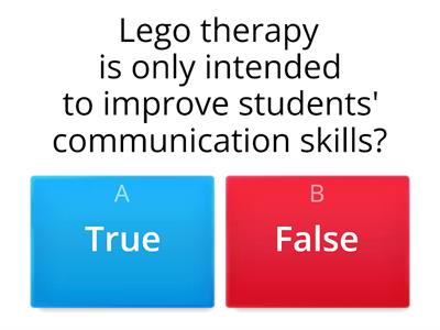 Lego Therapy quick quiz