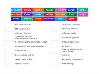 Vocabulary Workshop Level B Unit 3 Antonyms