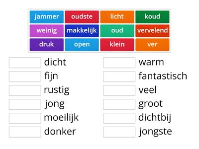 Taalcompleet A2 - Thema 1.5 tegenstellingen