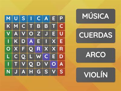 SOPA DE LETRAS VIOLIN