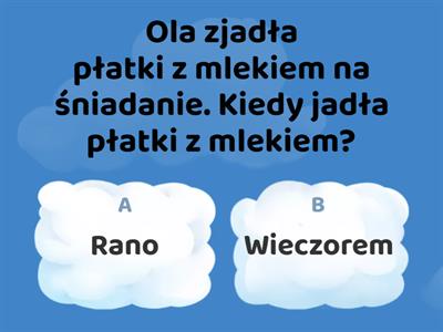 przeczytaj zdanie i odpowiedz na pytanie 