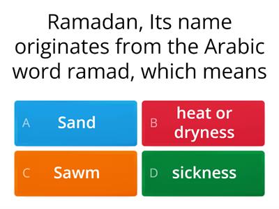 Test your Islamic Knowledge! - Day 3