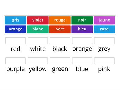Colours Y2 French