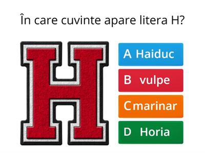 Literele H, h