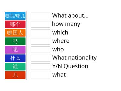 Question words - Level 1