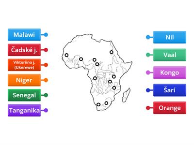 Afrika povrch vodstvo - Výukové zdroje