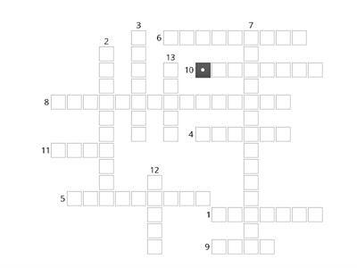 Electricty crossword Year 6